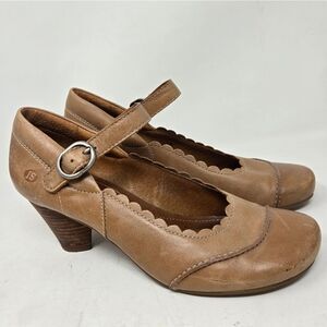 JOSEF SEIBEL Sara 22 Pump Scalloped Maryjane Leather Shoes Size 38 | 8 US